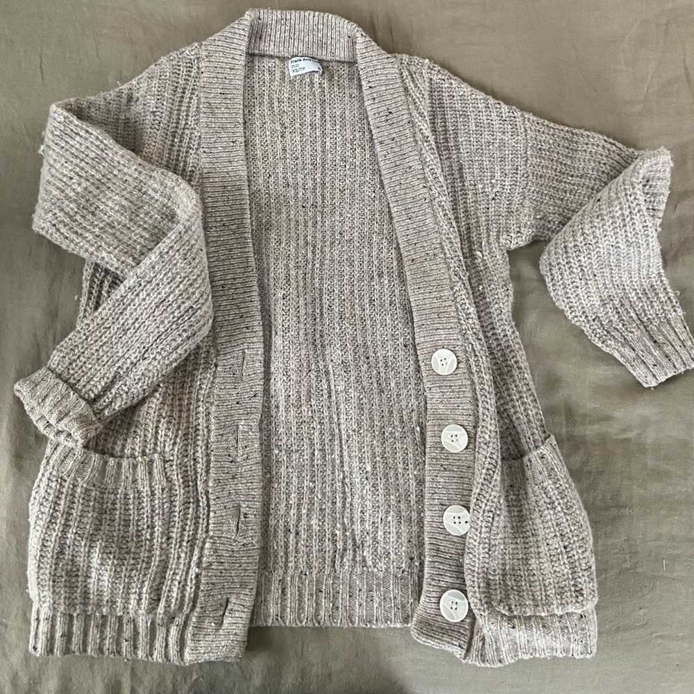 Oatmeal Speckled Cardigan